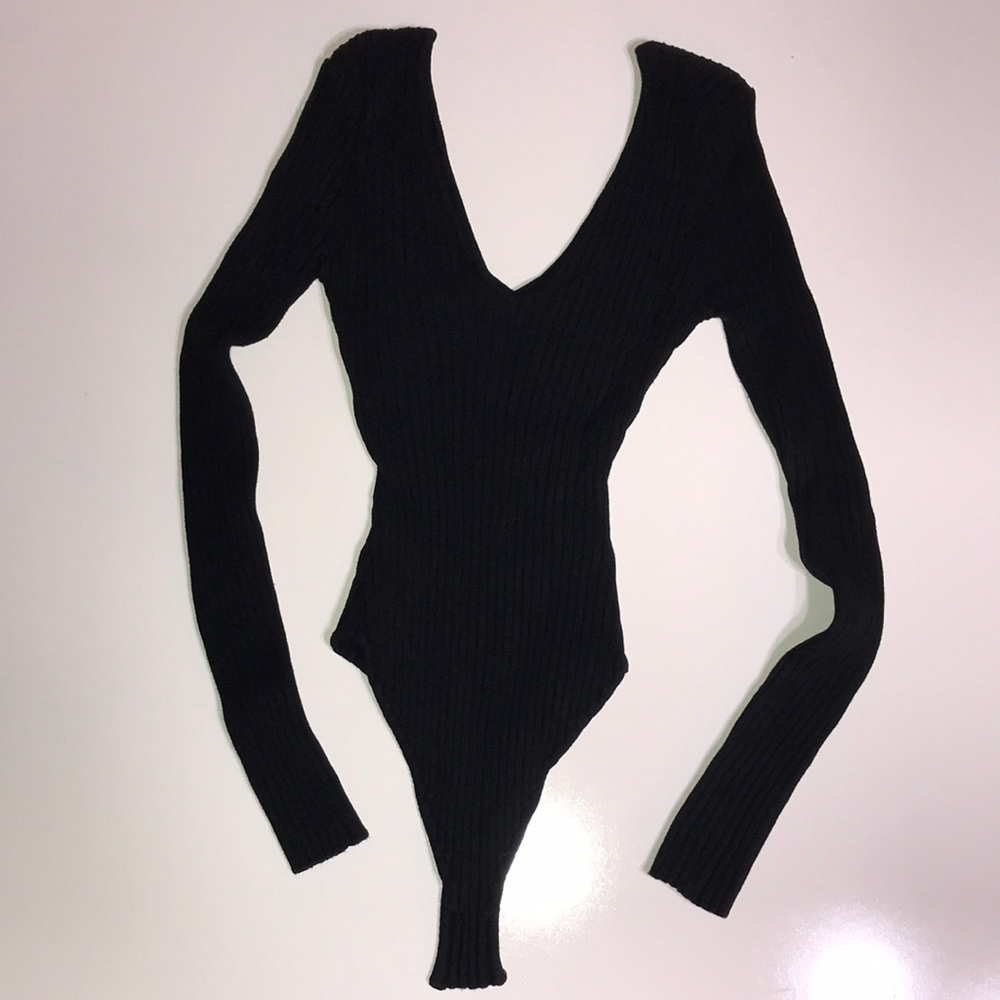 Ribbed Knit Bodysuit size Small